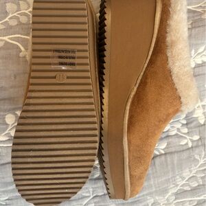 Wedge slipper shoes ugg like brand